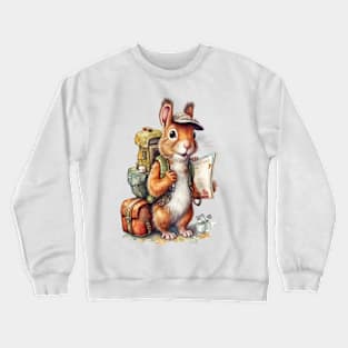 Watercolor Adventure Squirrel #2 Crewneck Sweatshirt